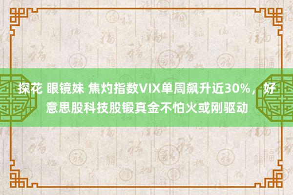 探花 眼镜妹 焦灼指数VIX单周飙升近30%，好意思股科技股锻真金不怕火或刚驱动