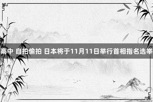 高中 自拍偷拍 日本将于11月11日举行首相指名选举