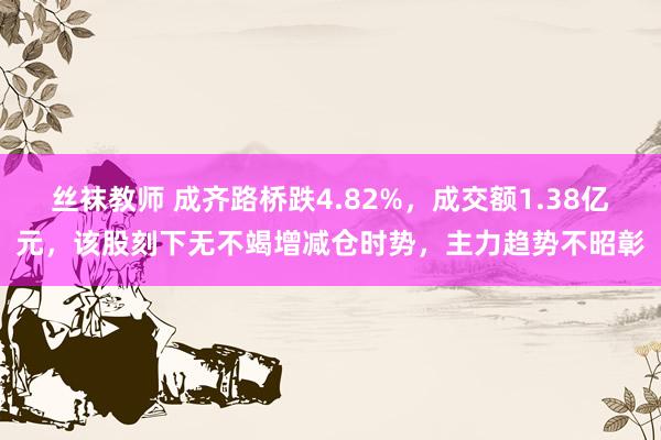 丝袜教师 成齐路桥跌4.82%，成交额1.38亿元，该股刻下无不竭增减仓时势，主力趋势不昭彰